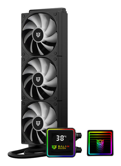 ENFRIAMIENTO LIQUIDO  BAMLAM RUSH CRYO PRISM 360 BLACK  SISTEMA DE ENFRIAMIENTO DE AIRE