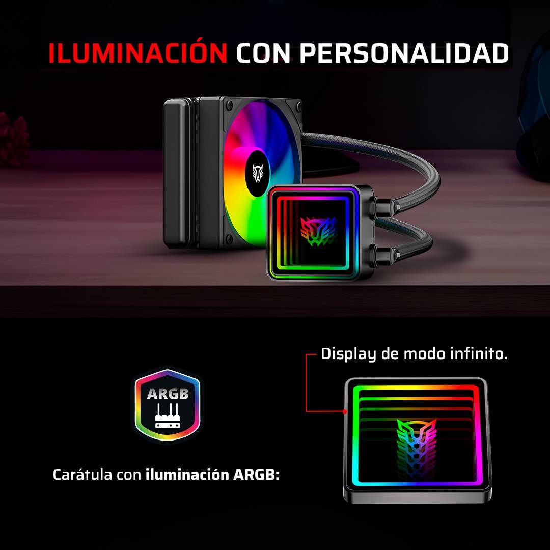 ENFRIAMIENTO LIQUIDO  BAMLAM RUSH CRYO PRISM 120 BLACK SISTEMA DE ENFRIAMIENTO DE AIRE