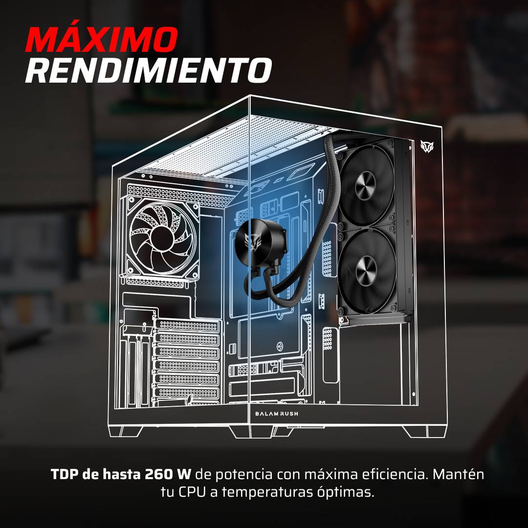 ENFRIAMIENTO LIQUIDO  BAMLAM RUSH CRYO ALLBLACK 240  SISTEMA DE ENFRIAMIENTO LIQUIDO