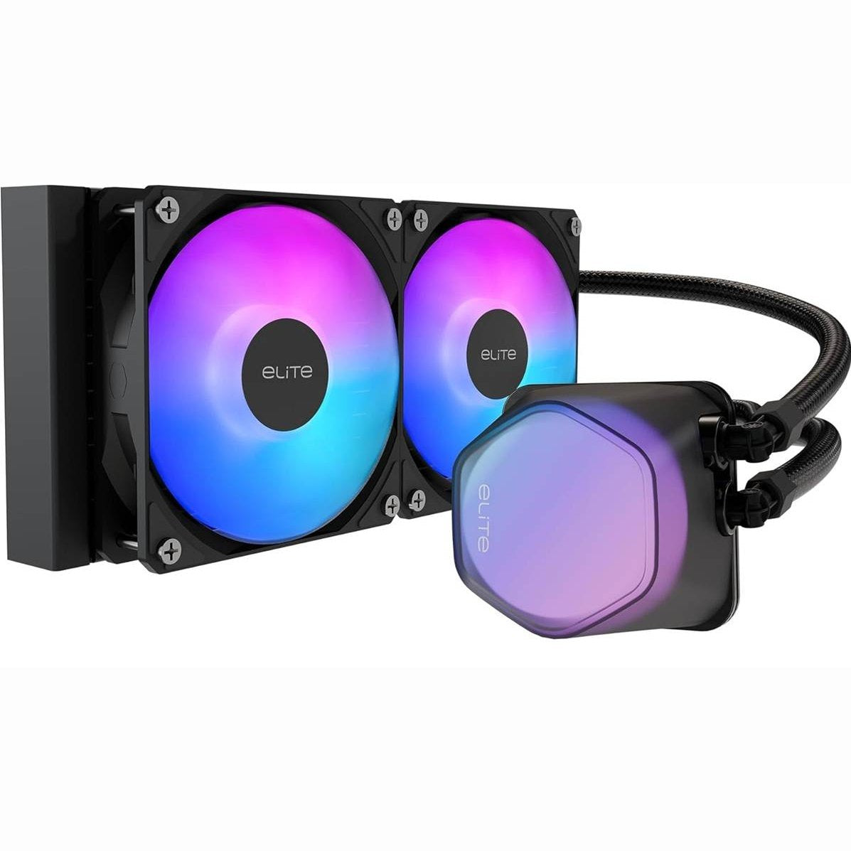 ENFRIAMIENTO LIQUIDO COOLER MASTER ELITE LIQUID 240 (ELW-D24M-A21DA-R1), ARGB SOCKET INTEL LGA 1851/1700/1200/1151/1150/1155/1156 AMD AM5/AM4