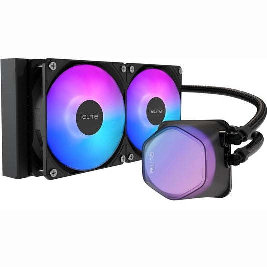 ENFRIAMIENTO LIQUIDO COOLER MASTER ELITE LIQUID 240 (ELW-D24M-A21DA-R1), ARGB SOCKET INTEL LGA 1851/1700/1200/1151/1150/1155/1156 AMD AM5/AM4