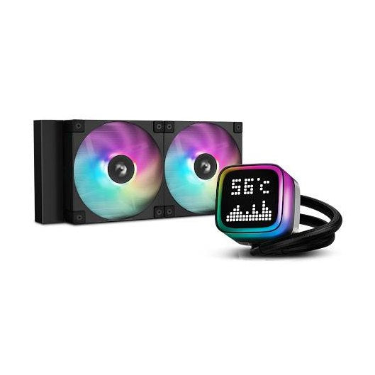 ENFRIAMIENTO LIQUIDO DEEPCOOL LP240 ARGB , 2 X 120MM, 600-2400 RPM NEGRO R-LP240-BKMSNC-G-1
