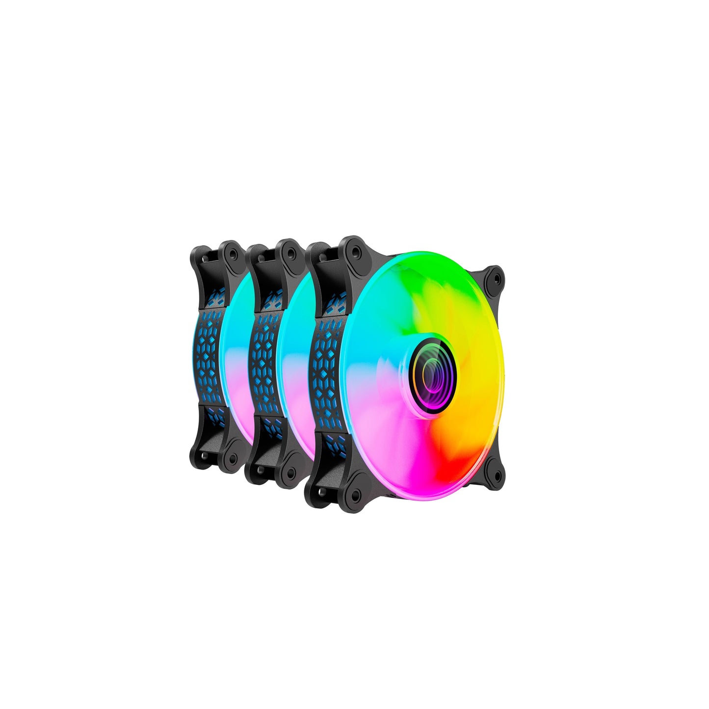 KIT DE VENTILADORES NA-0962 ARGB  6PINES VENTILADOR DE 120 MM