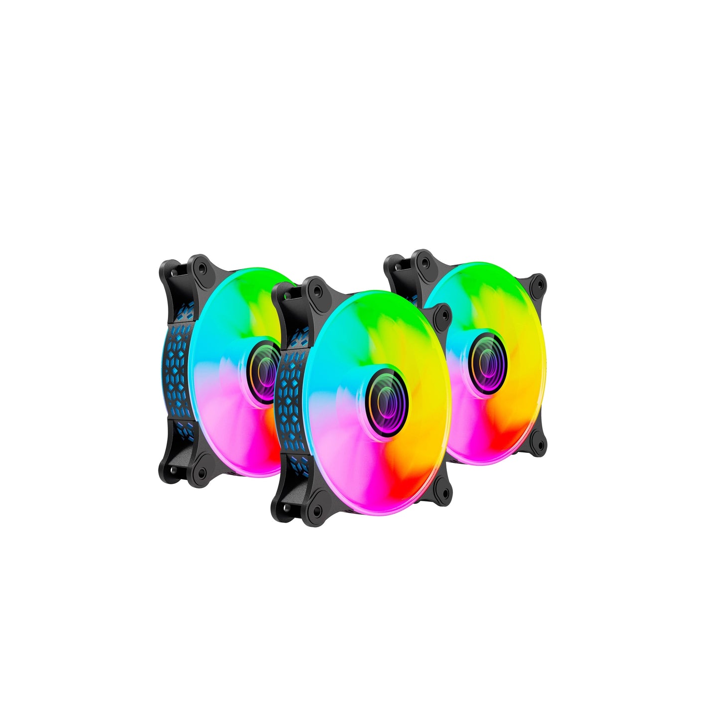 KIT DE VENTILADORES NA-0962 ARGB  6PINES VENTILADOR DE 120 MM