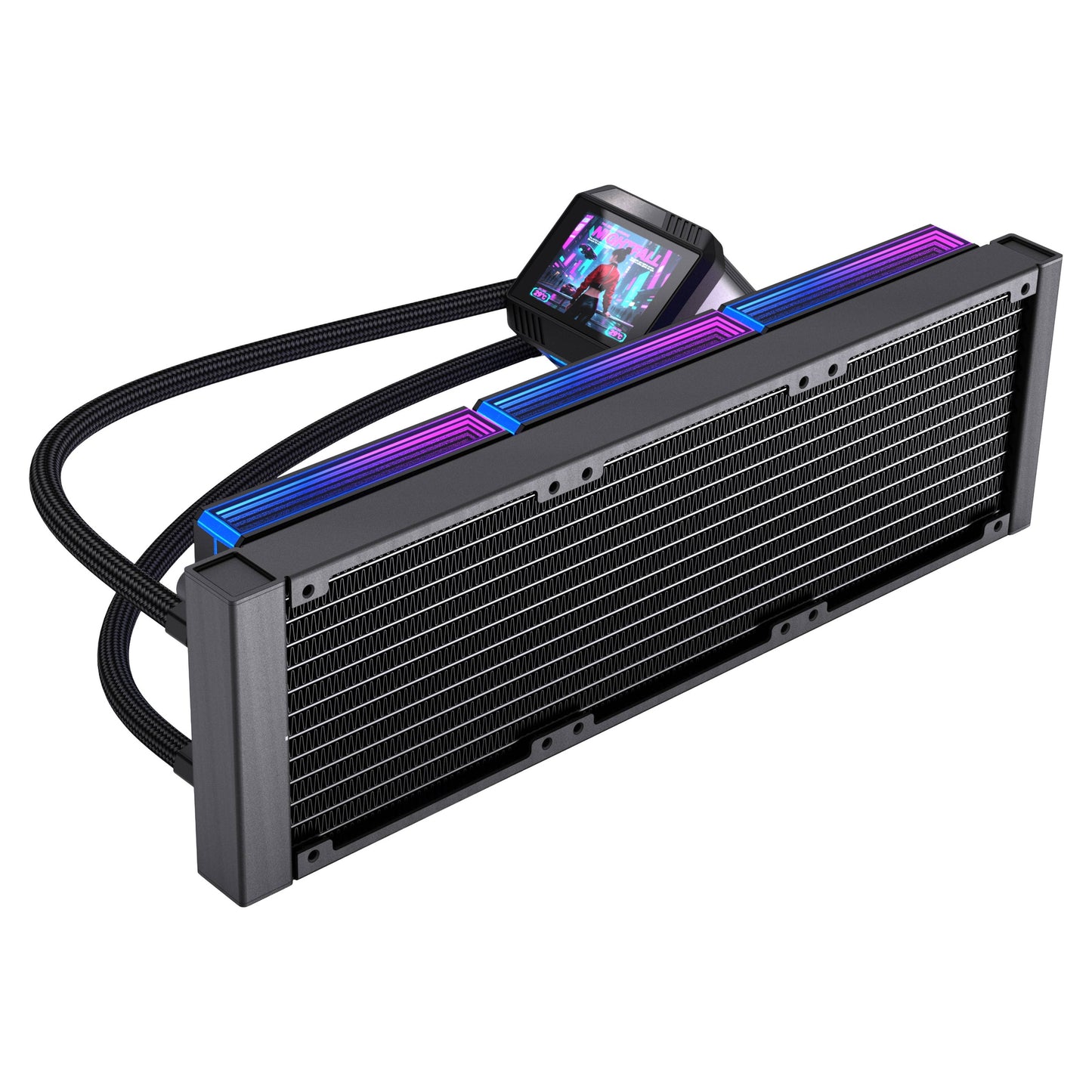 NACEB ENFRIAMIENTO LIQUIDO BOREAL 360MM PANTALLA LCD 2.8 PULGADAS ARGB NEGRO NA-0657N