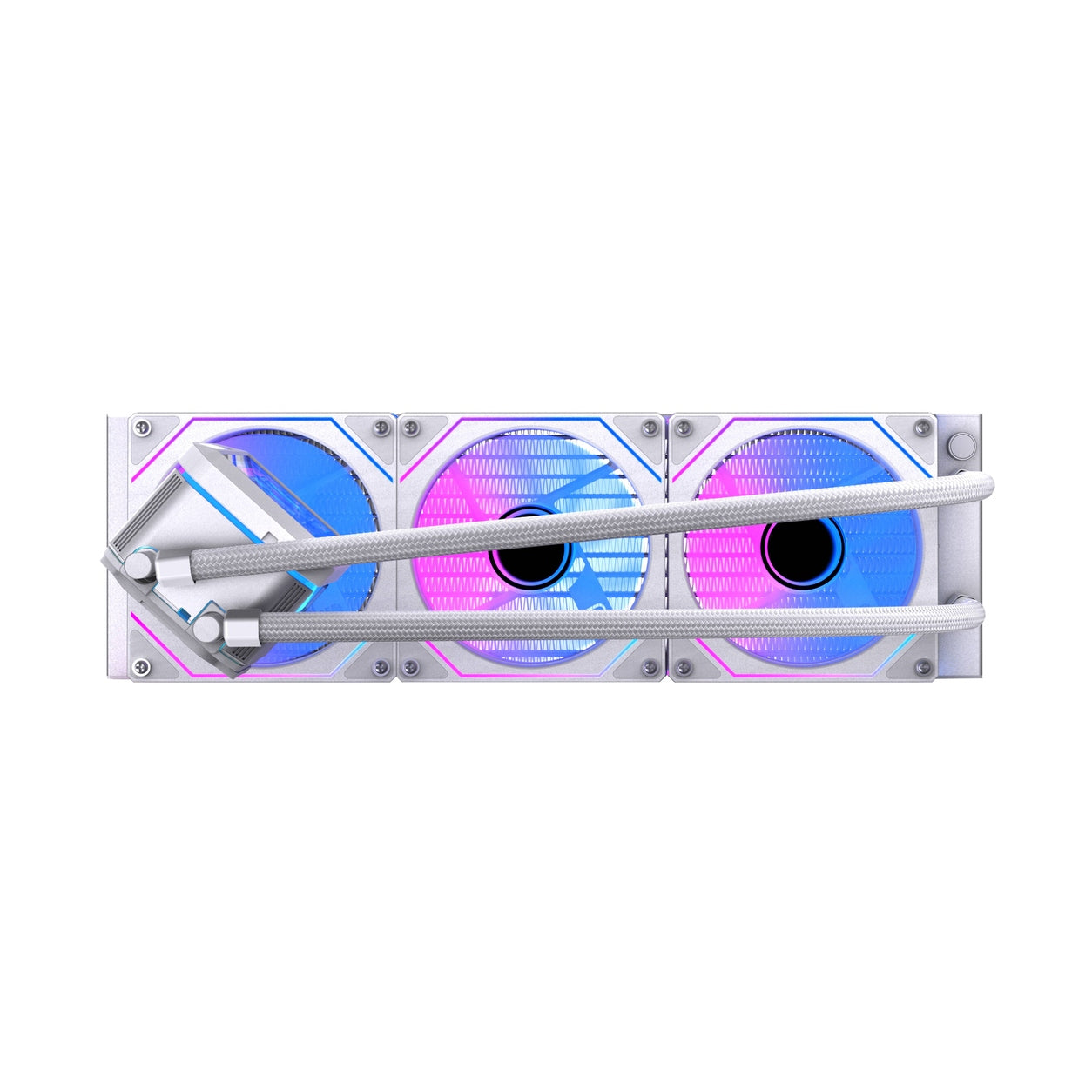 NACEB ENFRIAMIENTO LIQUIDO BOREAL 360MM PANTALLA LCD 2.8 PULGADAS  ARGB BLANCO NA-0657B